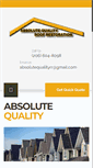 Mobile Screenshot of absolutequalityroof.com