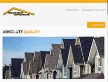 Tablet Screenshot of absolutequalityroof.com